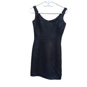 Classy Black Dress XS Elegant, Essential, Simple (4466)
